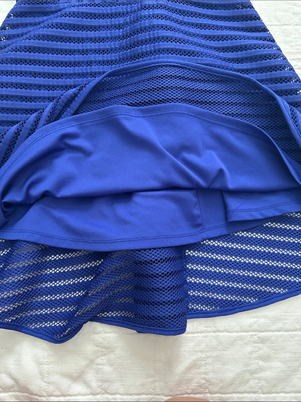 Kids Monteau Royal Blue Jeweled Neck Fit-and-Flare Dress